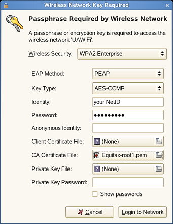 NetworkManager configuration
